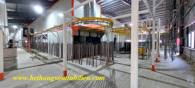 HỆ THỐNG  DÂY CHUYỀN SƠN TĨNH ĐIỆN TỰ ĐỘNG